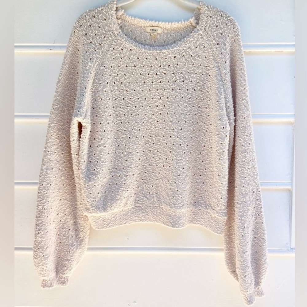 Debut Soft Sweater in Cream Ivory Small